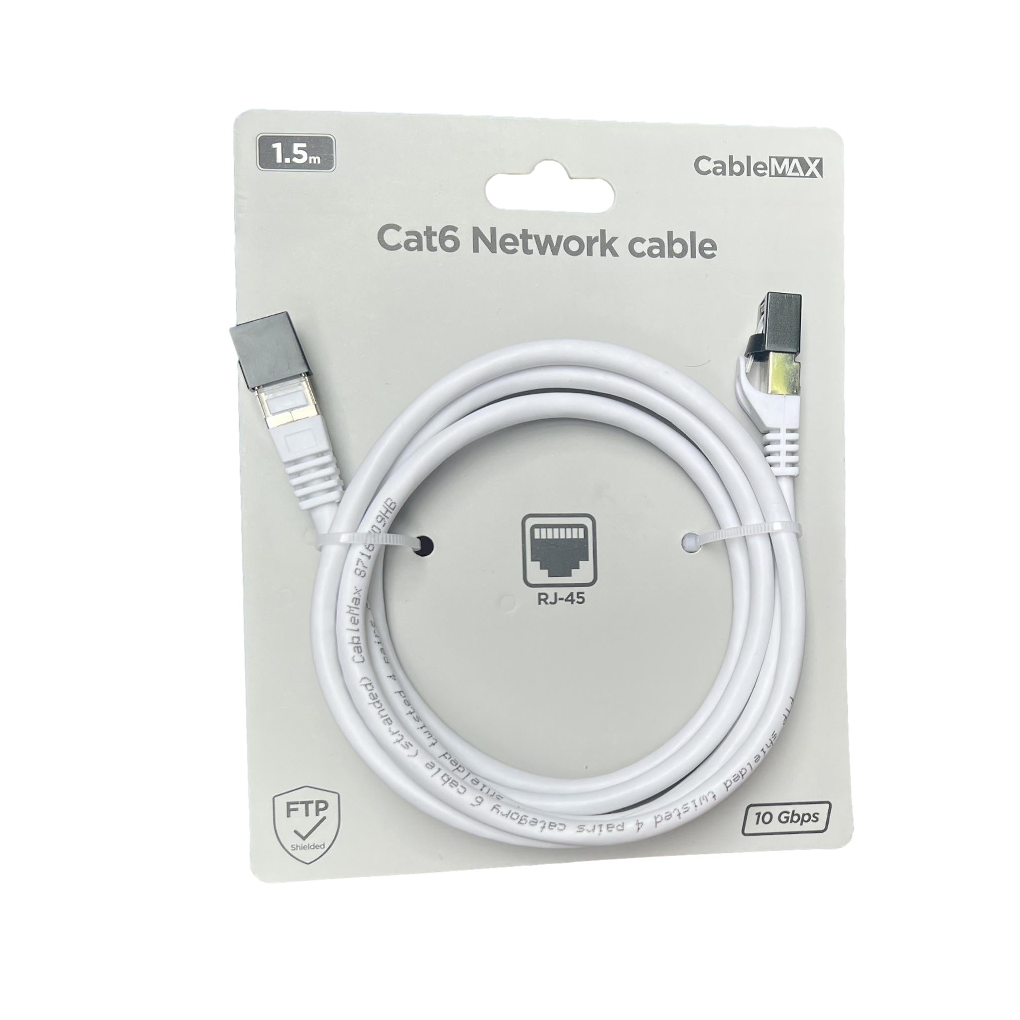 Câble de réseau RJ-45 10 Gbps cat.6 - 2 dimensions différentes