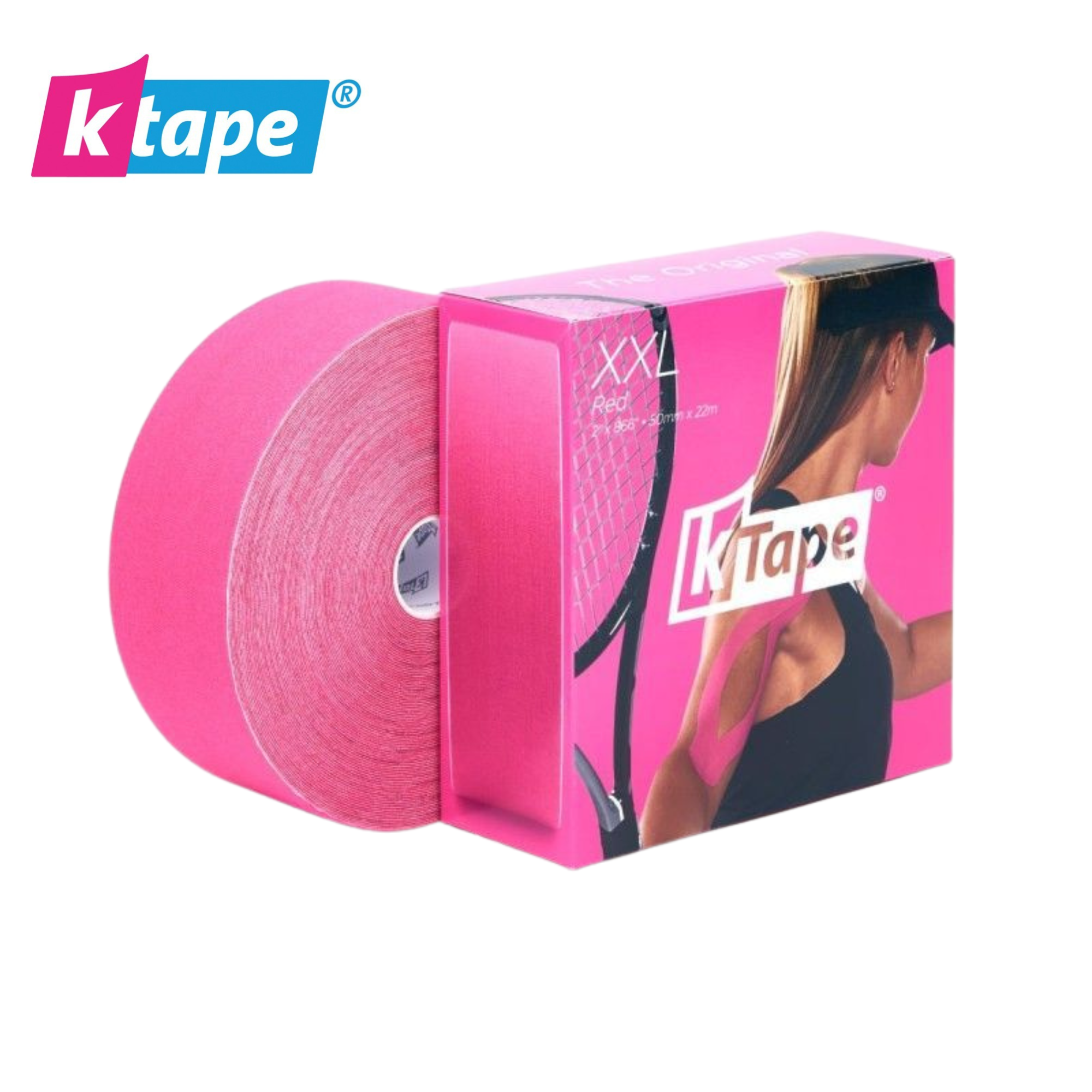 Bande adhésive élastique XXL - 5cm x 22m - 5 couleurs - K-Tape