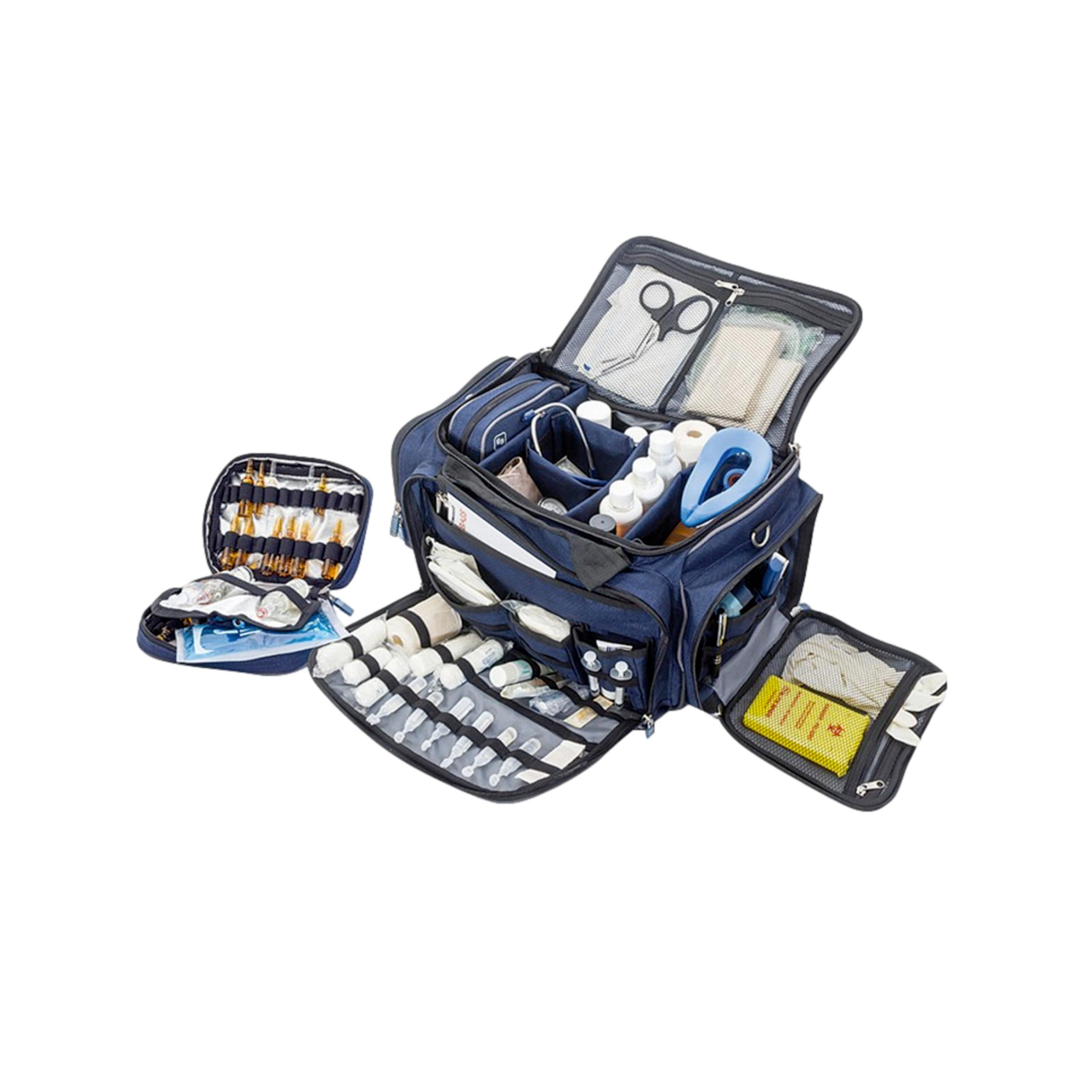 Mallette MEDIC - Bleue - Chariot à roulettes en option - Elite bags