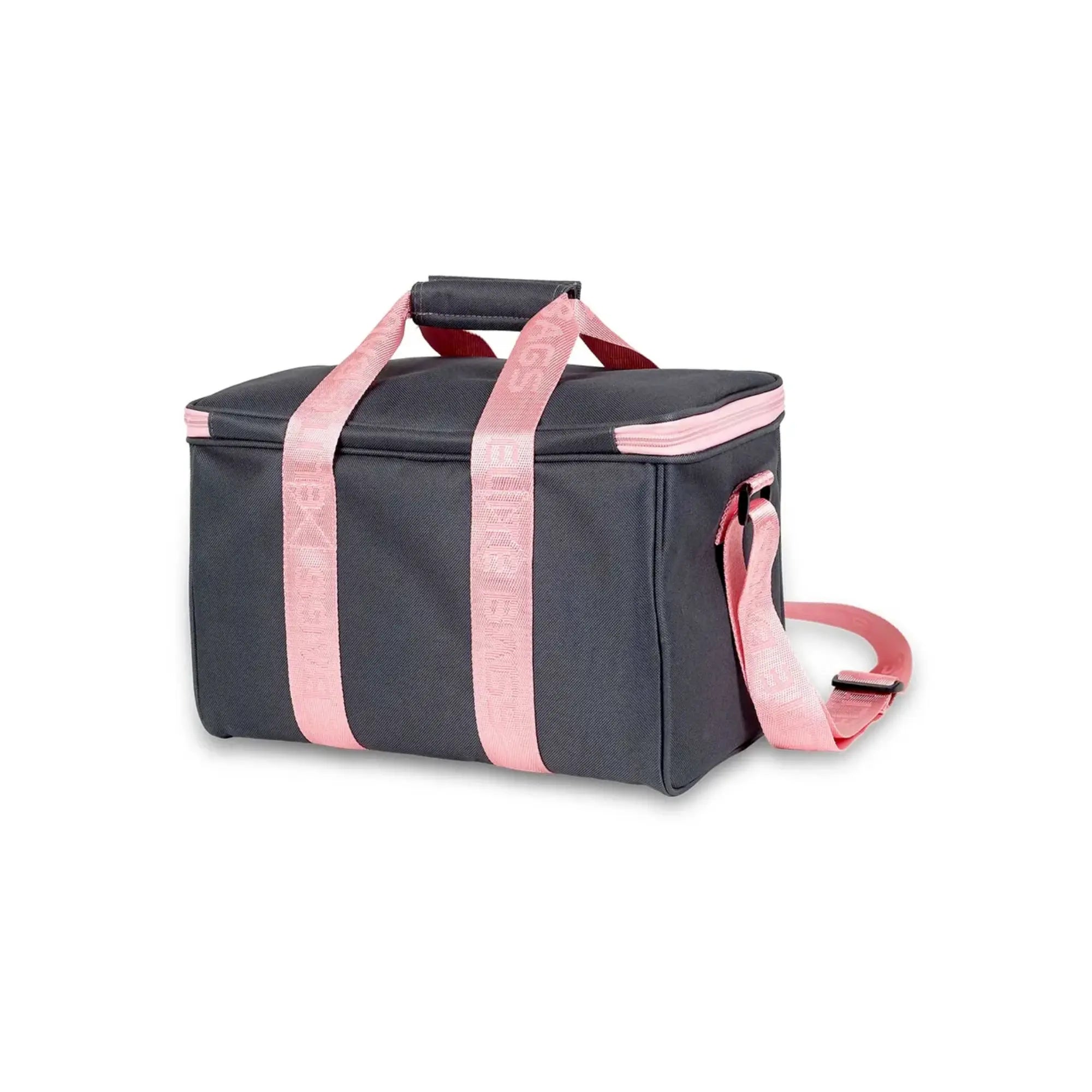 Mallette médicale MULTY - Grise / Bandoulière Rose - Elite bags - My Podologie