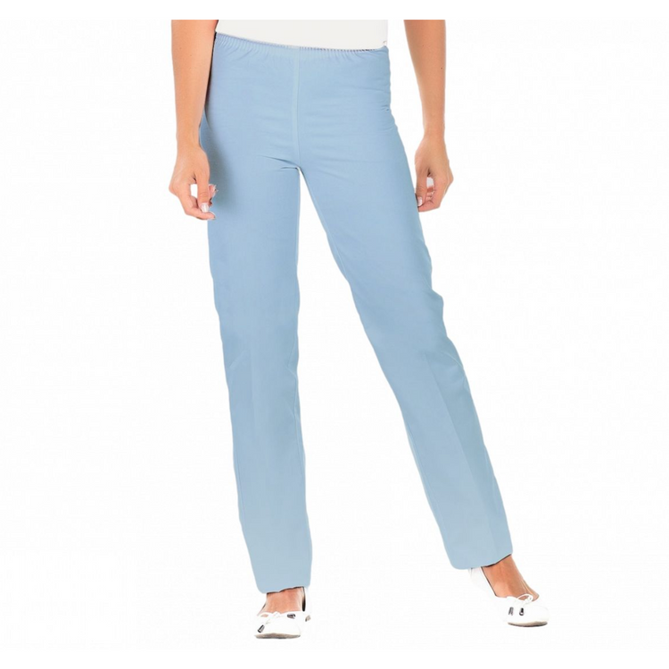 Manu - Pantalon PC Bleu Ciel - Mixte - Ceinture élastique - Sans poche My Podologie