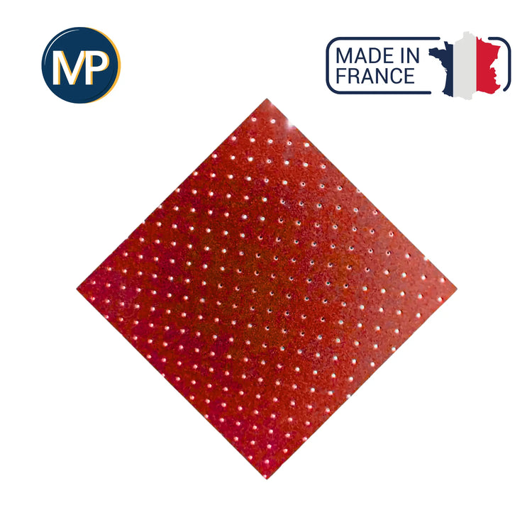 Recouvrement My Carefoam 35 perforé - 2,5 mm - Shore 33 - 1 x 1 m - rouge MP  Perforé-Rouge